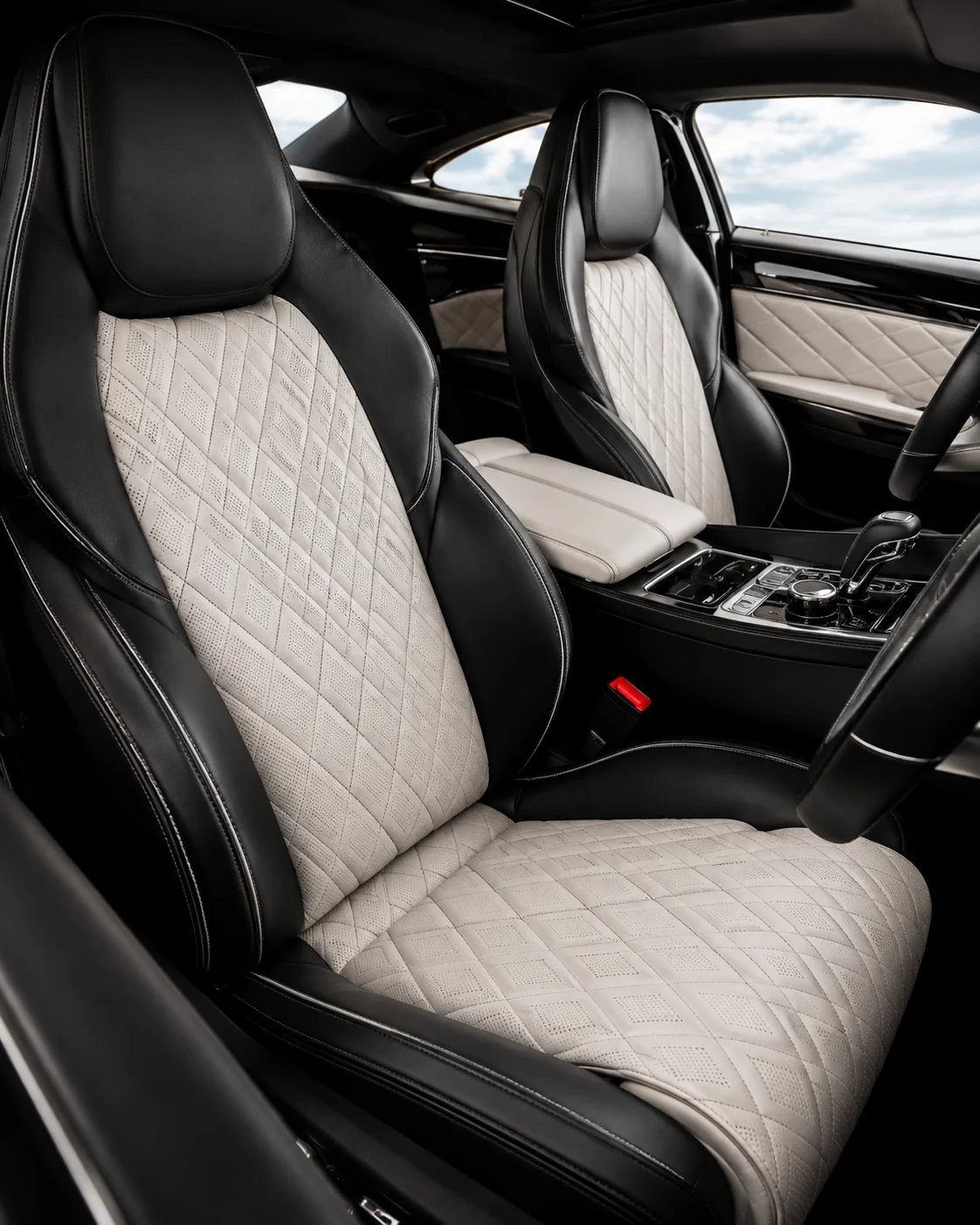 Luxury vehicle leather interior cleaning and restoration
