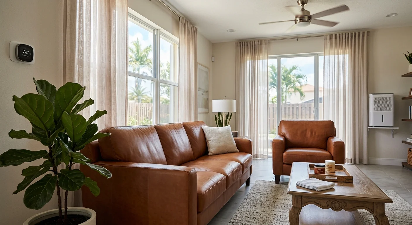 How to Protect Leather Furniture From Florida’s Heat, Humidity, and Sun Damage