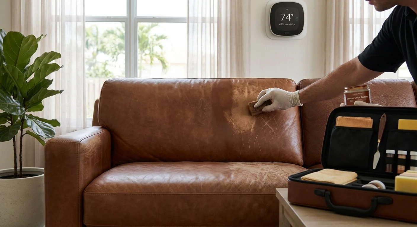 How to Remove Scratches, Cracks, and Fading From Leather Furniture