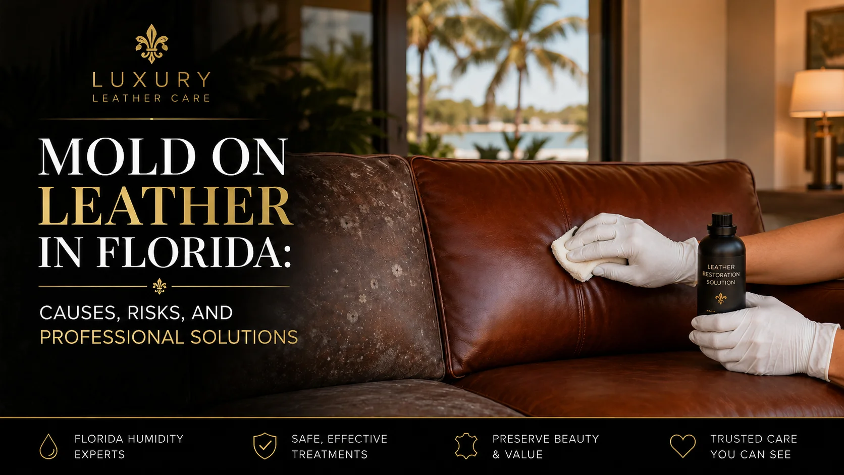 Mold on Leather in Florida: Causes, Risks, and Professional Solutions