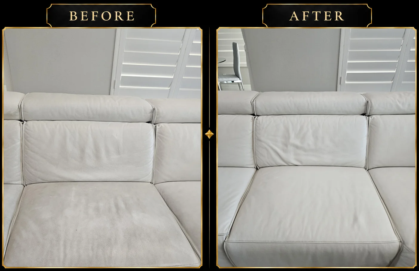 Auto leather interior repair and restoration detail
