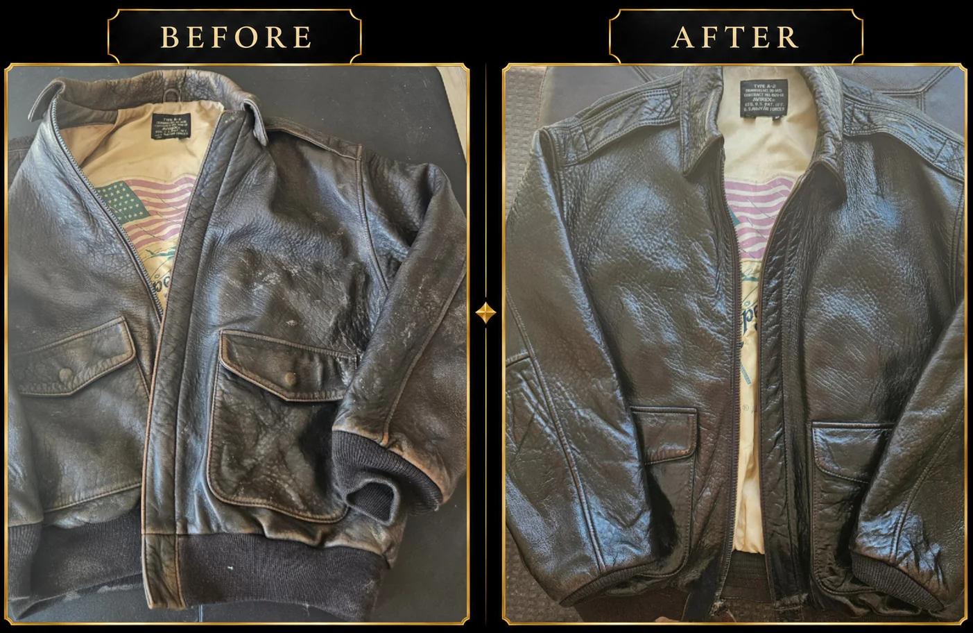 Aviation leather seat restoration and conditioning service
